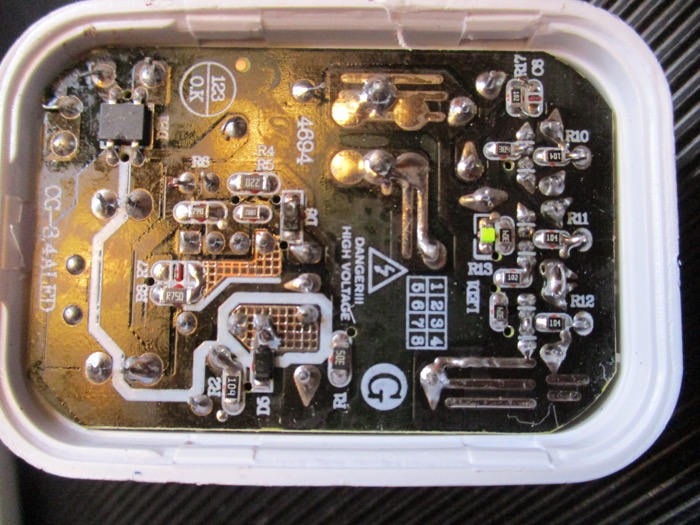 Checking the quality of the components on the circuit board.